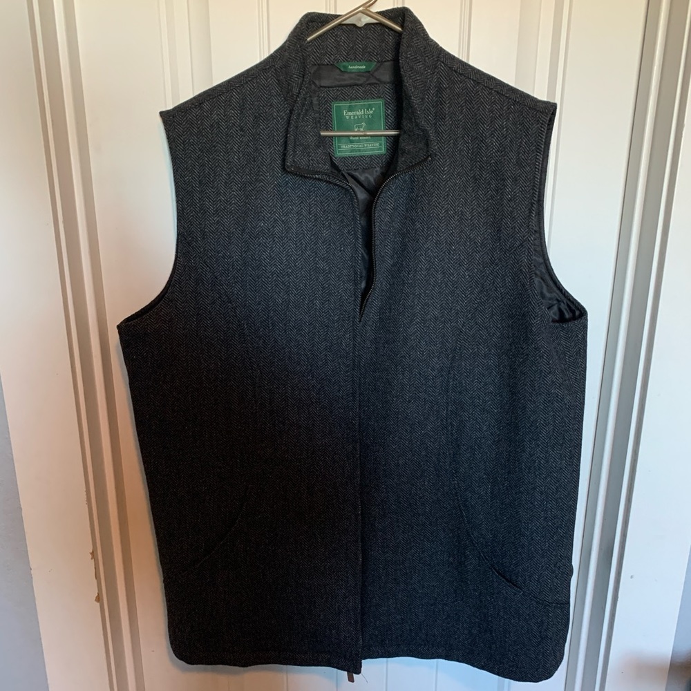 Emerald Isle Weaving Wool Vest